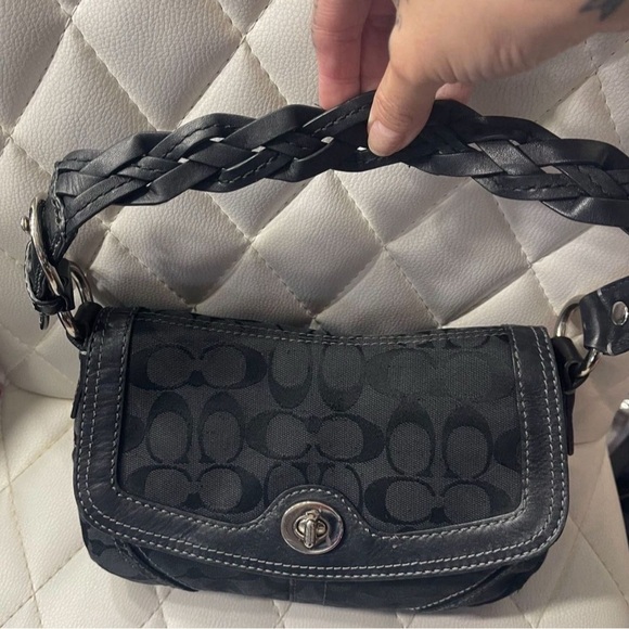 Coach Black Signature Shoulder Bag - Picture 3 of 12